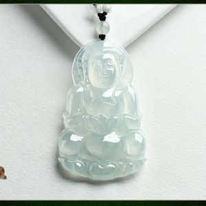 Jade buddha necklace